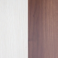 walnut/cream